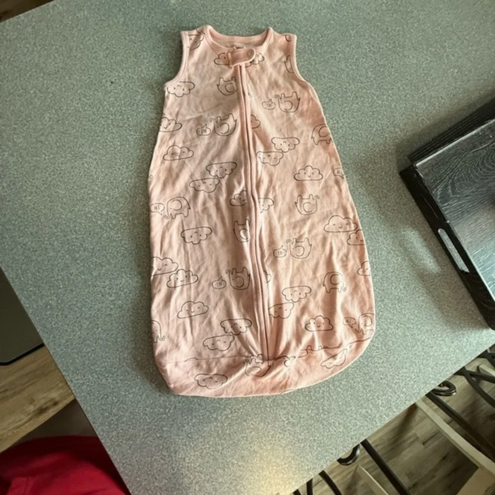sleep sack Carter’s Baby Sleep Sack  Pink Elephant & Cloud Print Size Small 0 6M